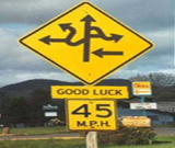 Good Luck Funny Sign